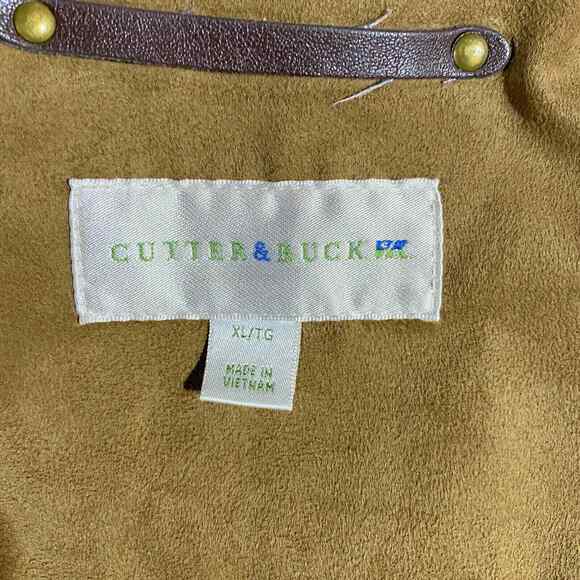 Cutter and Buck Microsuede Lightweight Coat Men's Extra Large Zip Up Microsuede - Picture 9 of 10
